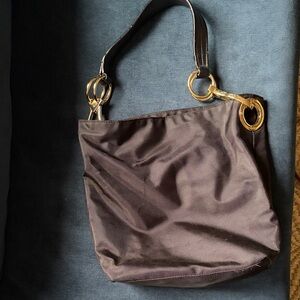 Elegant Black Women's Bag with Gold Accents